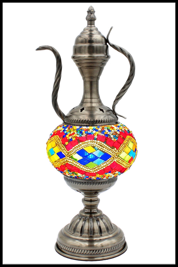 Handmade Mosaic Glass Table Lamp (Multi Color)