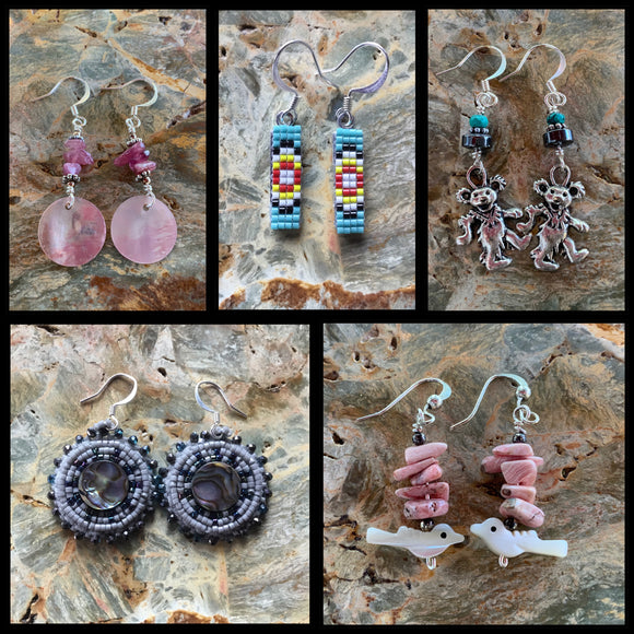 Native beadwork earrings