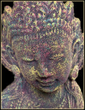 Multicolored Chakra Tara Volcanic Stone Statue