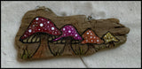 Four Little Mushrooms Driftwood