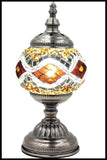 Handmade Mosaic Glass Table Lamp (Amber&Yellow)