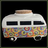 Hippie Bus Ceramic Stash Jar