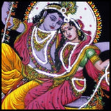 Hand Painted Radha & Krishna Tapestry