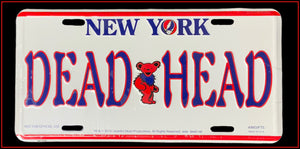 Grateful Dead NY License Plate