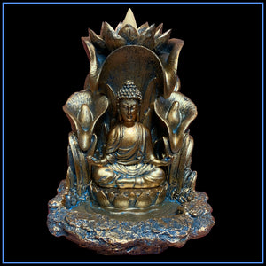 Meditating Buddha Backflock Burner