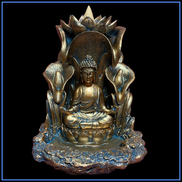 Meditating Buddha Backflock Burner