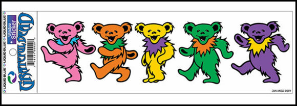 Grateful Dead Dancing Bear Window Sticker