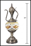 Handmade Mosaic Glass Table Lamp (Amber)
