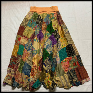 Festival Frolic Patchwork Skirt
